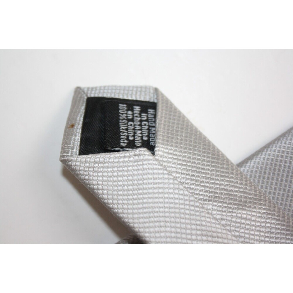 Geoffrey Beene Neck Tie Silver Gray - Picture 5 of 8